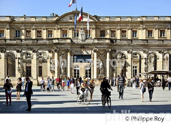 L' HOTEL DE VILLE, PALAIS ROHAN, VILLE DE  BORDEAUX, GIRONDE. (33F19619.jpg)