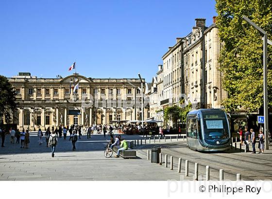 L' HOTEL DE VILLE, PALAIS ROHAN, VILLE DE  BORDEAUX, GIRONDE. (33F19620.jpg)