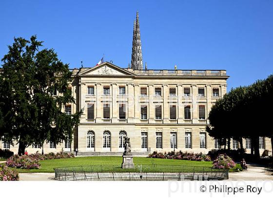 L' HOTEL DE VILLE, PALAIS ROHAN, VILLE DE  BORDEAUX, GIRONDE. (33F19624.jpg)