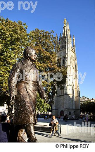 STATUE CHABAN-DELMAS, PLACE PEY BERLAND,    BORDEAUUX , GIRONDE. (33F19633.jpg)