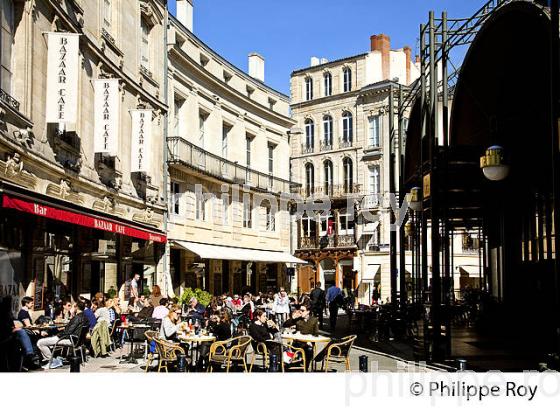 LA PLACE ET LE MARCHE DES GRANDS HOMMES , VILLE DE BORDEAUX, GIRONDE, AQUITAINE. (33F19710.jpg)