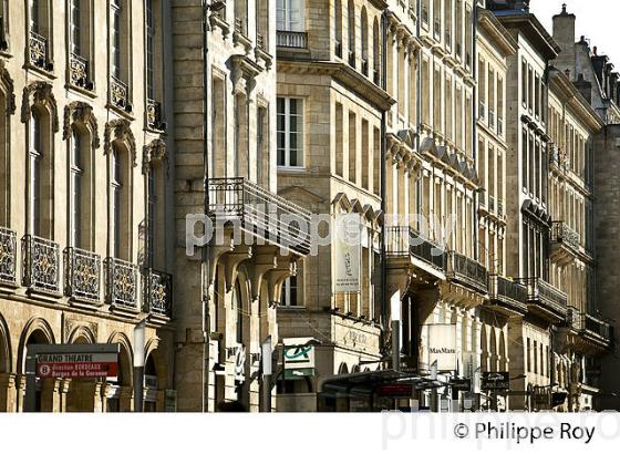 HOTEL PARTICULIER, 18 EME SIECLE, COURS DE L' INTENDANCE,  BORDEAUX, GIRONDE. (33F19911.jpg)