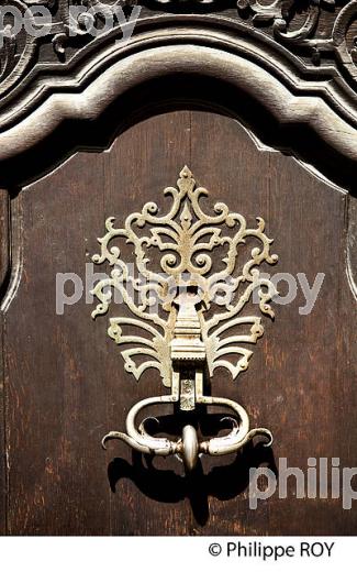 HEURTOIR DE PORTE, HOTEL PARTICULIER, 18 EME SIECLE,  BORDEAUX, GIRONDE. (33F20030.jpg)