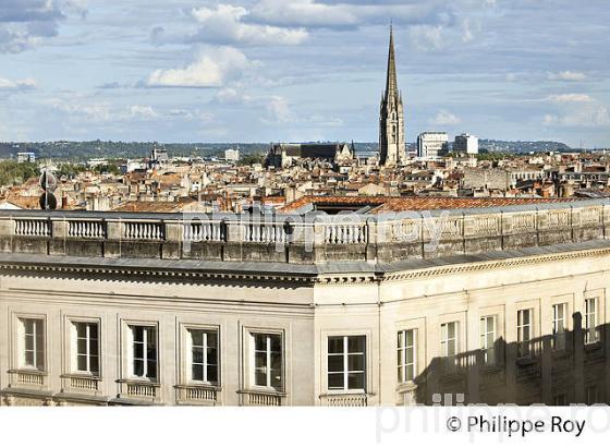 BORDEAUX, VU DEPUIS LA TERRASSE DU GRAND HOTEL DE BORDEAUX, GIRONDE. (33F20306.jpg)