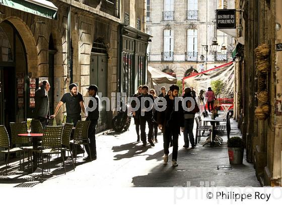 RUE DES LAURIERS, QUARTIER SAINT PIERRE, BORDEAUX, GIRONDE, AQUITAINE. (33F21805.jpg)