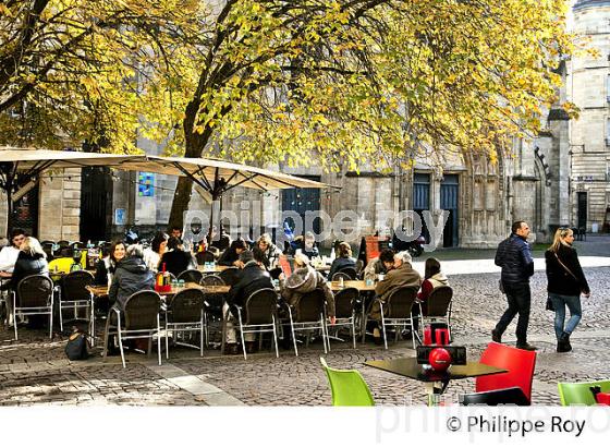 PLACE SAINT-PIERRE,  QUARTIER SAINT PIERRE, BORDEAUX, GIRONDE, AQUITAINE. (33F21812.jpg)