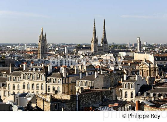 BORDEAUX VU DEPUIS LA COLONNE DES GIRONDINS, GIRONDE. (33F21838.jpg)