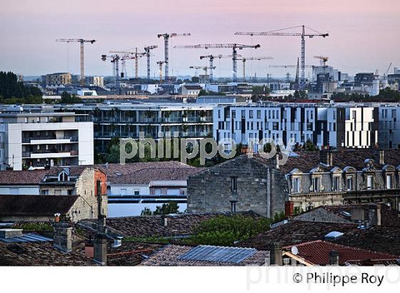 QUARTIER DE LA BASTIDE ET CHANTIER D' URBANISATION DU QUARTIER DE BACALAN, BORDEAUX, GIRONDE (33F22240.jpg)