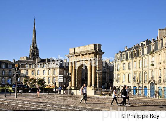 PORTE DE BOURGOGNE, PLACE BIR HAKEIM, BORDEAUX GIRONDE. (33F24026.jpg)