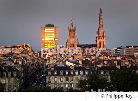 LA CATHEDRALE SAINT ANDRE ET QUARTIER MERIADECK, VILLE DE BORDEAUX, GIRONDE. (33F24102.jpg)