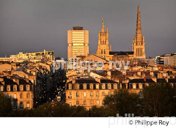 LA CATHEDRALE SAINT ANDRE ET QUARTIER MERIADECK, VILLE DE BORDEAUX, GIRONDE. (33F24103.jpg)