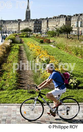 LESJARDIN SUR LES  QUAIS DE LA GARONNE ET LE PORT DE LA LUNE, VILLE DE BORDEAUX, GIRONDE. (33F24140.jpg)
