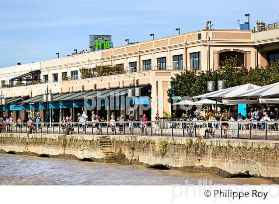 PROMENADE ,  QUAIS DE BACALAN, LA GARONNE,  PORT DE LA LUNE, VILLE DE BORDEAUX, GIRONDE. (33F24823.jpg)