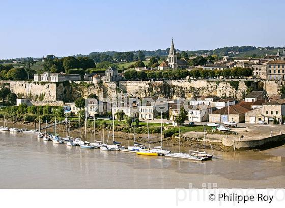 BOURG SUR GIRONDE, RIVE DROITE , ESTUAIRE DE LA GIRONDE. (33F26221.jpg)