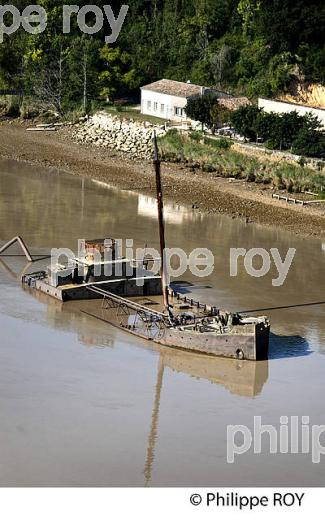 EPAVE DE BATEAU DANS LA GIRONDE. (33F26226.jpg)