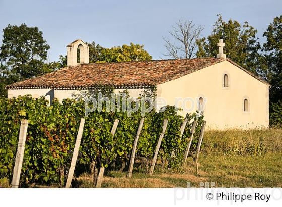 CHAPELLE DES TEMPLIERS, CHEMIN DE SAINT JACQUES, MEDOC,  GIRONDE, AQUITAINE. (33F26239.jpg)