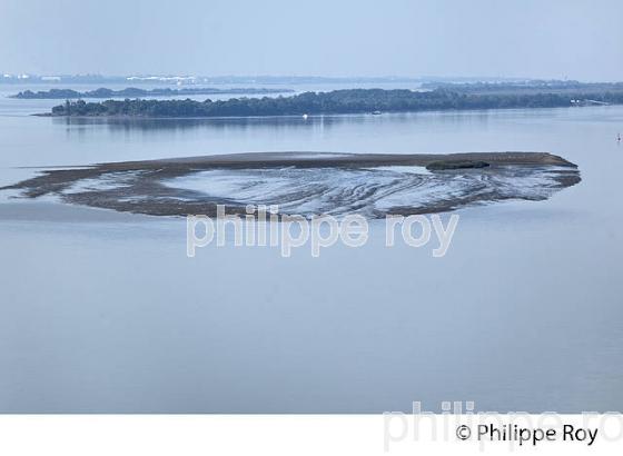 BANC DE SABLE, ESTUAIRE DE LA GIRONDE, BLAYE ,  AQUITAINE. (33F26810.jpg)