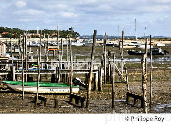 QUARTIER OSTREICOLE  ,LAGUNE DU  MIMBEAU , PRESQU' ILE DU CAP FERRET, BASSIN D' ARCACHON, GIRONDE. (33F27423.jpg)