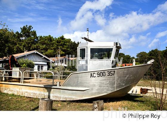QUARTIER OSTREICOLE  ,LAGUNE DU  MIMBEAU , PRESQU' ILE DU CAP FERRET, BASSIN D' ARCACHON, GIRONDE. (33F27426.jpg)