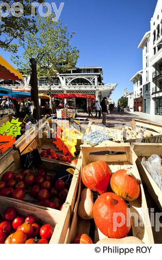 MARCHE DU COEUR DE VILLE D' ARCACHON, COTE ATLANTIQUE, GIRONDE, AQUITAINE. (33F27704.jpg)