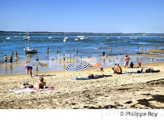 PLAGE DU  DU MOULLEAU , ARCACHON, COTE ATLANTIQUE, GIRONDE, AQUITAINE. (33F27830.jpg)