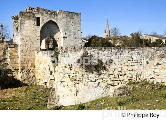 LE PORTE BRUNET, FORTIFICATION DU VILLAGE DE SAINT-EMILION, GIRONDE. (33F28804.jpg)