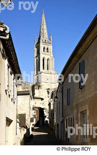 LE CLOCHER ET LA CITE DE SAINT-EMILION, GIRONDE. (33F29113.jpg)