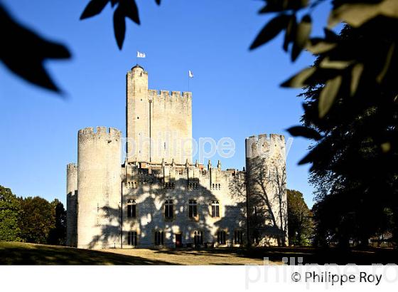 CHATEAU MEDIEVAL DE ROQUETAILLADE, MAZERES , SUD  GIRONDE. (33F29316.jpg)