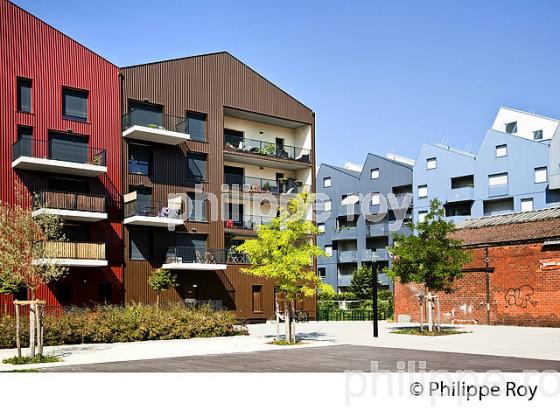 IMMEUBLE DE LOGEMENT, URBANISATION  DU QUARTIER DE BACALAN , BORDEAUX . (33F29624.jpg)