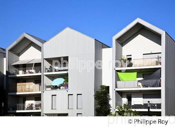 IMMEUBLE DE LOGEMENT, URBANISATION  DU QUARTIER DE BACALAN , BORDEAUX . (33F29626.jpg)