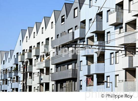 IMMEUBLE DE LOGEMENT, URBANISATION  DU QUARTIER DE BACALAN , BORDEAUX . (33F29627.jpg)