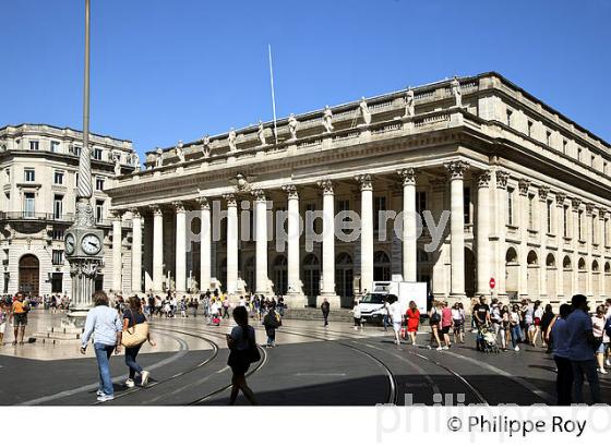 GRAND THEATRE, PLACE DE LA COMEDIE, QUARTIER DU TRIANGLE, BORDEAUX , GIRONDE. (33F30133.jpg)