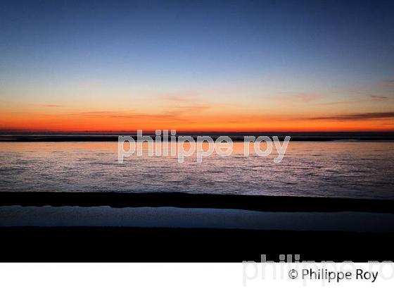 CREPUSCULE, PLAGE DU PETIT NICE, LATESTE DE BUCH, BASSIN D' ARCACHON, GIRONDE. (33F31213.jpg)