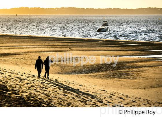 COUCHER DE SOLEIL, LA GRANDE PLAGE  D' ARCACHON, GIRONDE. (33F31920.jpg)