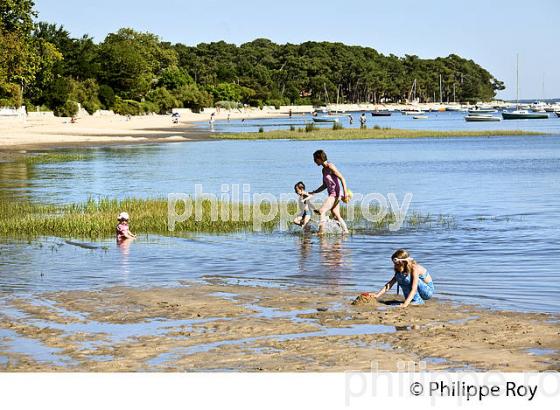 LA PLAGE D' ARES , BASSIN D' ARCACHON, GIRONDE. (33F32706.jpg)