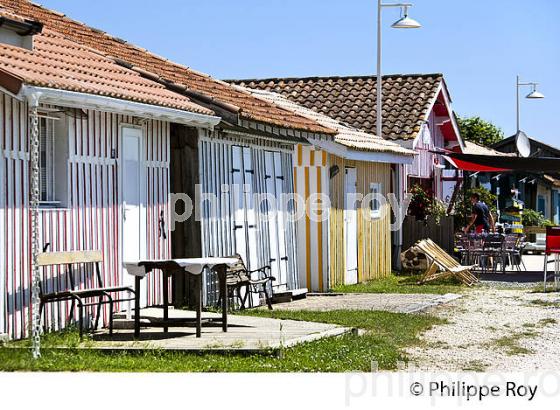 CABANE  D' OSTREICULTEUR, PORT OSTREICOLE   DE AUDENGE,  BASSIN D' ARCACHON, GIRONDE. (33F32822.jpg)