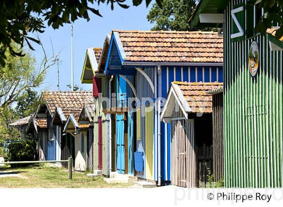 CABANE DE PECHEUR, PORT  DE PECHE DE BIGANOS, DELTA DE LA LEYRE,  BASSIN D' ARCACHON, GIRONDE. (33F32840.jpg)