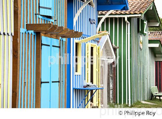 CABANE DE PECHEUR, PORT  DE PECHE DE BIGANOS, DELTA DE LA LEYRE,  BASSIN D' ARCACHON, GIRONDE. (33F32909.jpg)