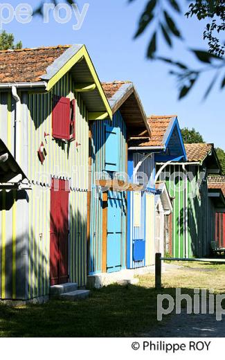 CABANE DE PECHEUR, PORT  DE PECHE DE BIGANOS, DELTA DE LA LEYRE,  BASSIN D' ARCACHON, GIRONDE. (33F32910.jpg)