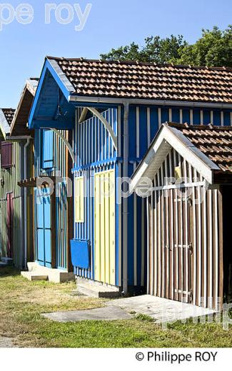 CABANE DE PECHEUR, PORT  DE PECHE DE BIGANOS, DELTA DE LA LEYRE,  BASSIN D' ARCACHON, GIRONDE. (33F32913.jpg)