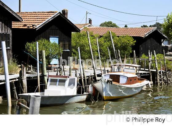 PORT OSTREICOLE DU CANAL-EST, OSTREICULTURE, GUJAN-MESTRAS, BASSIN D' ARCACHON, GIRONDE. (33F33311.jpg)