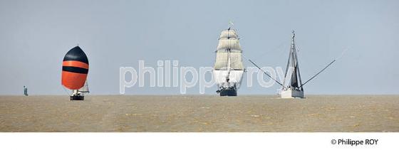 PEN DUICK II , LE MORGENSTER, ET LE BICHE  SUR L'  ESTUAIRE DE LA GIRONDE (33F34133.jpg)