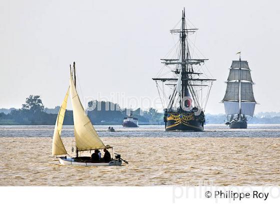 NAVIGATION , L' ETOILE DU ROY  ET LE  MORGENSTER, ESTUAIRE DE  LA GIRONDE. (33F34334.jpg)