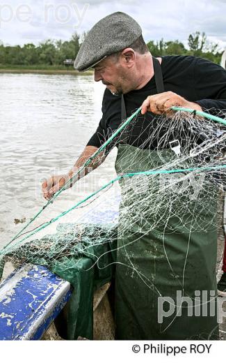 PECHEUR SUR LA GARONNE, PORT DE VILLE DE BORDEAUX, GIRONDE. (33F35627.jpg)