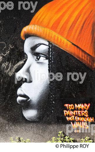 GRAFFITI, STREET ART, DARWIN, QUARTIER DE LA BASTIDE, BORDEAUX, GIRONDE. (33F36009.jpg)
