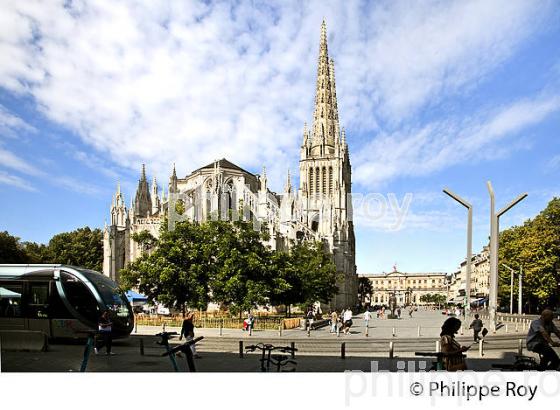 PLACE PEY BERLAND, CATHEDRALE SAINT ANDRE, BORDEAUX, GIRONDE. (33F36136.jpg)