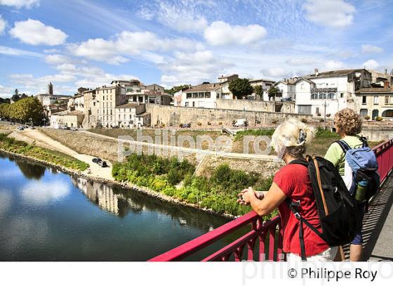 PONT DU ROUERGUE,  CITE MEDIEVALE DE LA REOLE, ENTRE DEUX MERS,  VALLEE DE LA GARONNE, GIRONDE. (33F37929.jpg)
