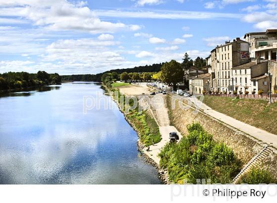 PONT DU ROUERGUE, CITE MEDIEVALE DE LA REOLE, ENTRE DEUX MERS, VALLEE DE LA GARONNE, GIRONDE. (33F37930.jpg)
