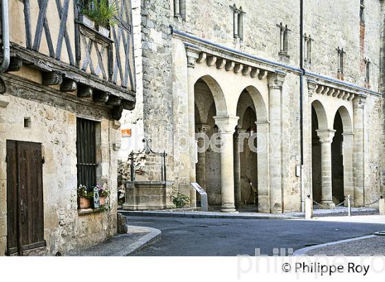 LA CITE MEDIEVALE DE LA REOLE, ENTRE DEUX MERS, VALLEE DE LA GARONNE, GIRONDE. (33F38025.jpg)