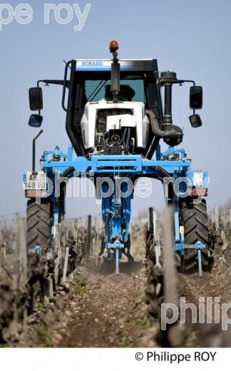 Travail de sol  - Vignoble du Medoc-Gironde (33V31415.jpg)